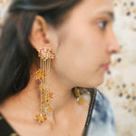 Load image into Gallery viewer, Statement Maple Leaf Dangle Earrings
