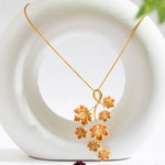 Load image into Gallery viewer, Bunch of Maple Leaves Statement Pendant
