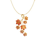 Load image into Gallery viewer, Bunch of Maple Leaves Statement Pendant
