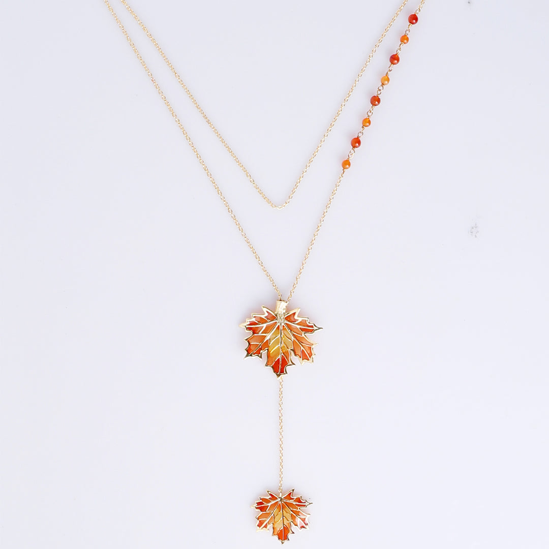 Maple Lariat Necklace