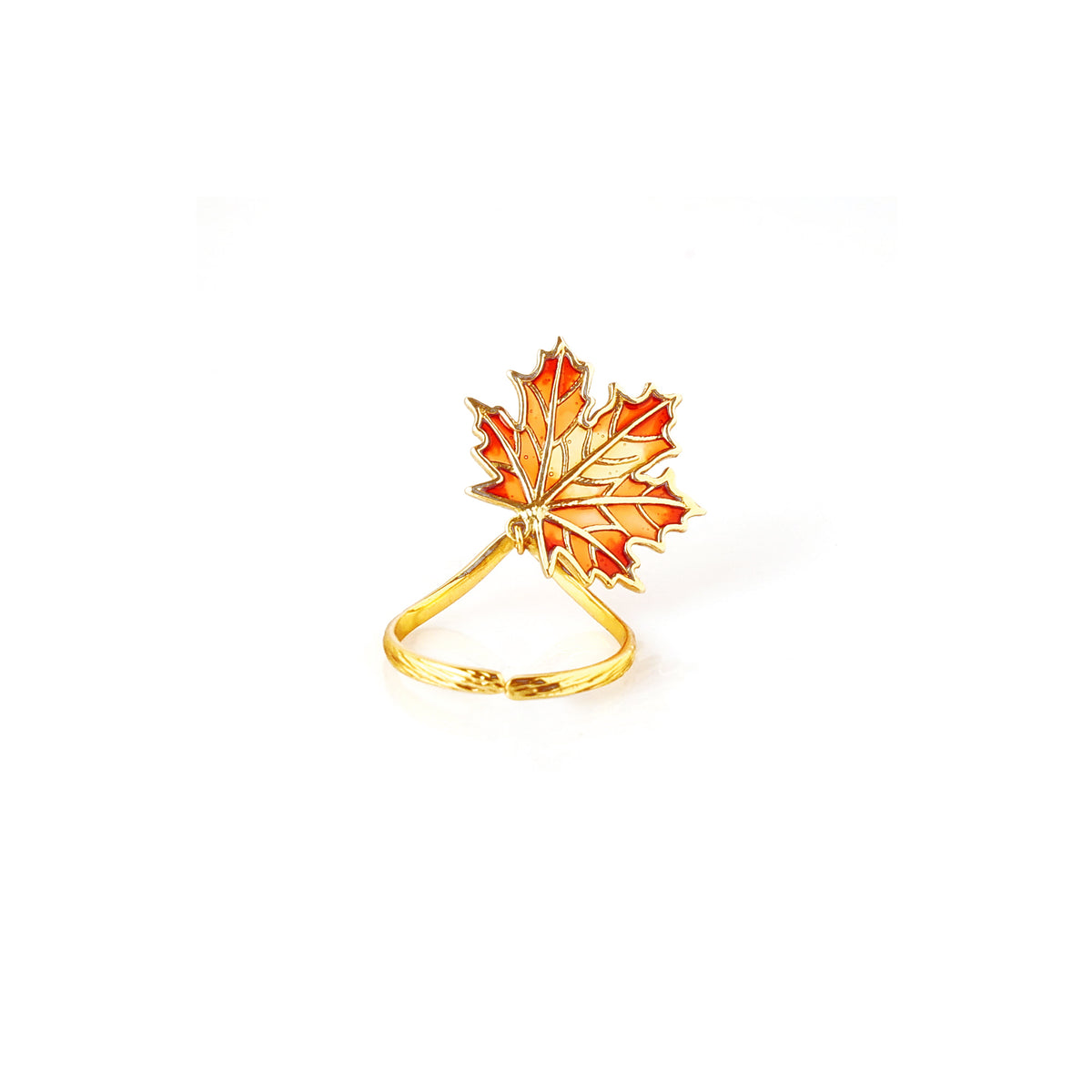 Flexi maple leaf ring