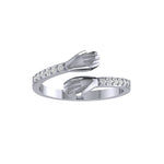 Load image into Gallery viewer, Hug Ring in 925 Silver
