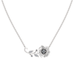 Load image into Gallery viewer, Rose with a Stem Necklace in 925 Silver
