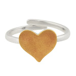 Load image into Gallery viewer, Old is Gold Heart Ring
