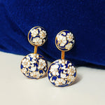 Load image into Gallery viewer, Glorious Round Two In One Jacket Earrings
