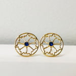 Load image into Gallery viewer, Dainty Blue Sparkle Studs
