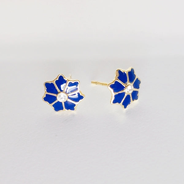 Floral bloom mini studs