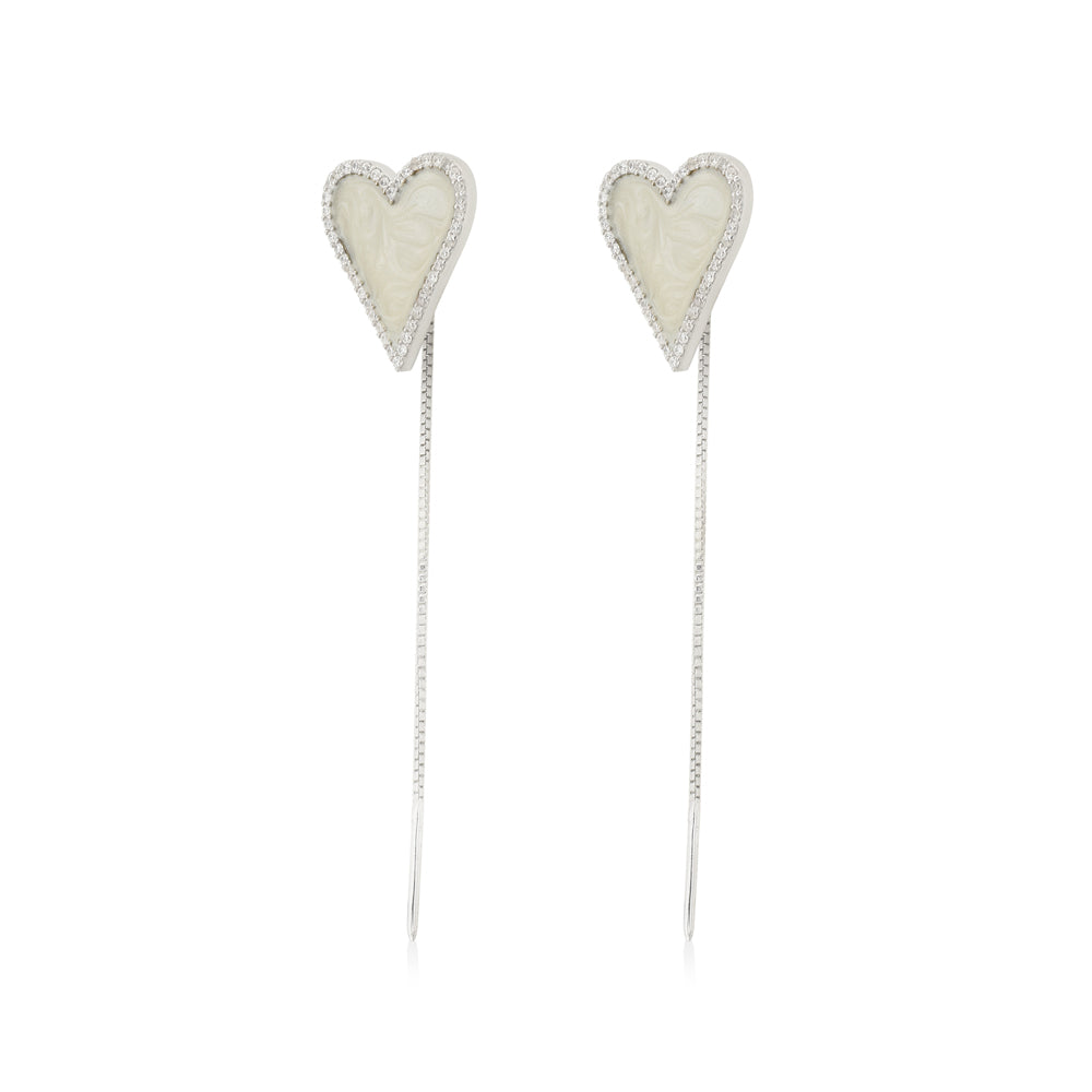 Pearly effect sui dhaga earring