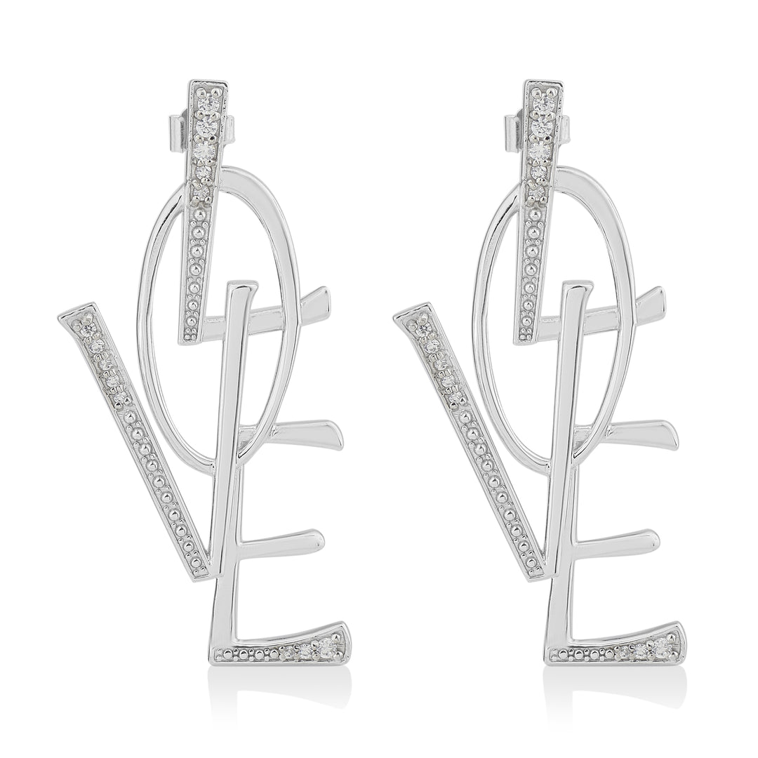 Love is in the Air Statement Earrings
