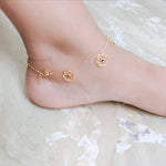 Load image into Gallery viewer, Dainty Blue Sparkle Flexible Anklet
