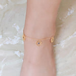 Load image into Gallery viewer, Dainty Blue Sparkle Flexible Anklet

