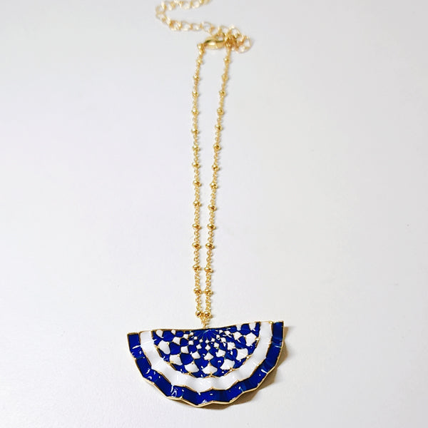 Crisp & crinkle wave drop anklet