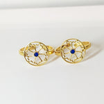 Load image into Gallery viewer, Dainty Blue Sparkle Toe Ring
