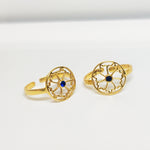 Load image into Gallery viewer, Dainty Blue Sparkle Toe Ring
