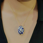 Load image into Gallery viewer, Chic Oval Pendant with Chain
