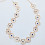 Load image into Gallery viewer, Dainty Blue Sparkle Choker Necklace
