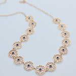 Load image into Gallery viewer, Dainty Blue Sparkle Choker Necklace
