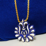 Load image into Gallery viewer, Paisley Affair Long Chain Bold Pendant Necklace
