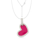 Load image into Gallery viewer, Vim &amp; Vigor Heart Enamel Necklace
