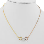 Load image into Gallery viewer, Tri Tone Heart Necklace
