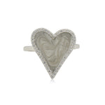 Load image into Gallery viewer, Pearly Effect Heart Ring
