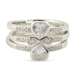 Load image into Gallery viewer, Infinite Heart Stack Ring
